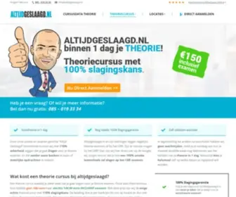 AltijDgeslaagd.nl(Theoriecursus in 1 dag) Screenshot