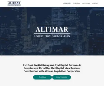 Altimarspac.com(Altimar Acquisition Corporation (ATAC)) Screenshot