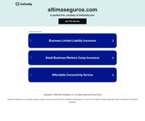 Altimaseguros.com(Altima Seguros Ltda) Screenshot