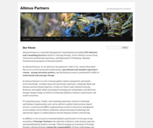 Altimuspartners.com(Altimus Partners) Screenshot