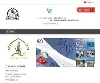 Altincini.com.tr(Özel Tasarım Çini) Screenshot