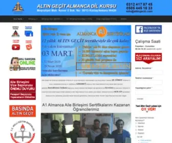 Altingecit.com(ALTIN GEÇİT ALMANCA KURSU) Screenshot