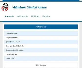 Altinkumsurucukursu.com(Altınkum Sürücü Kursu) Screenshot