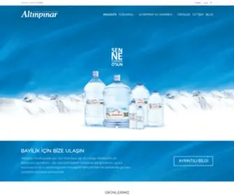 Altinpinar.com.tr(Altınpınar Doğal Kaynak Suları) Screenshot