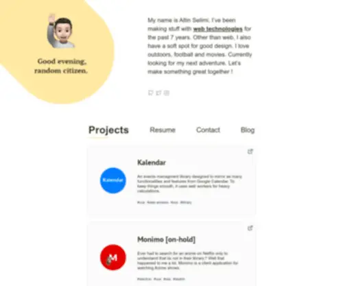 Altinselimi.com(Altin Selimi) Screenshot