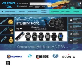 Altira.sk(Potápačské kurzy rekreačné aj technické) Screenshot