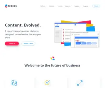 Altirnao.com(Content services platform born in the cloud) Screenshot