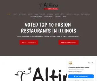 Altirolatinfusion.com(Altiro Latin Fusion) Screenshot
