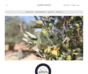 Altirsolives.com(Altirs Olives) Screenshot