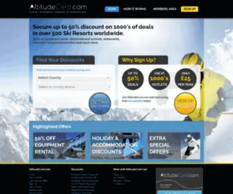 Altitudecard.com(Up to 50% off equipment) Screenshot