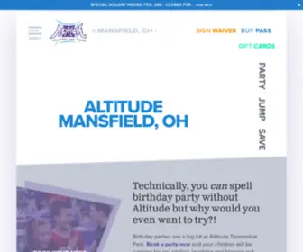 Altitudemansfield.com(Mansfield's Best Trampoline Park) Screenshot