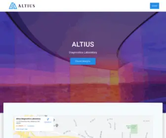 Altiusdiagnostics.com(Altius Diagnostics Laboratory) Screenshot