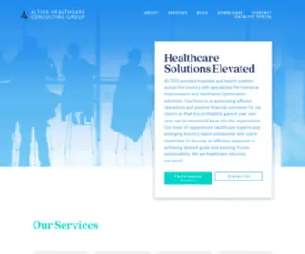 Altiushcg.com(Healthcare Solutions Elevated) Screenshot