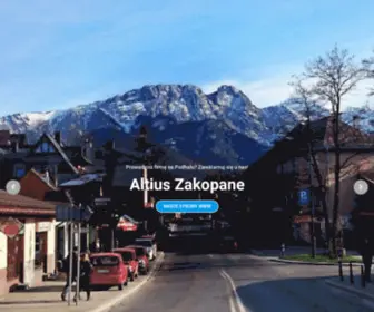 Altius.pl(Nasze witryny internetowe: DiscoverZakopane.com) Screenshot