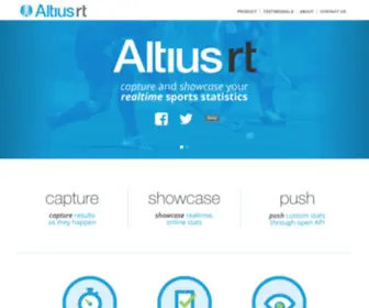 Altiusrt.com(Realtime sports stats) Screenshot