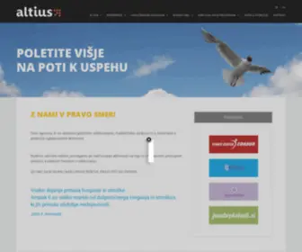 Altius.si(Marketing, grafično oblikovanje, storitve) Screenshot