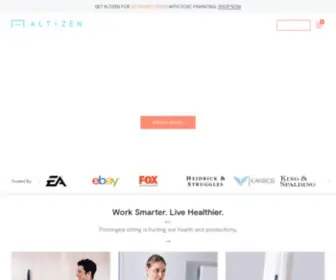 Altizen.com(Altizen is a smart standing desk) Screenshot