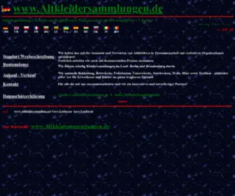 Altkleidersammlungen.de(Altkleidersammlungen in Berlin und Brandenburg) Screenshot