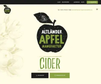 Altlaender-Apfelmanufaktur.de(Startseite) Screenshot