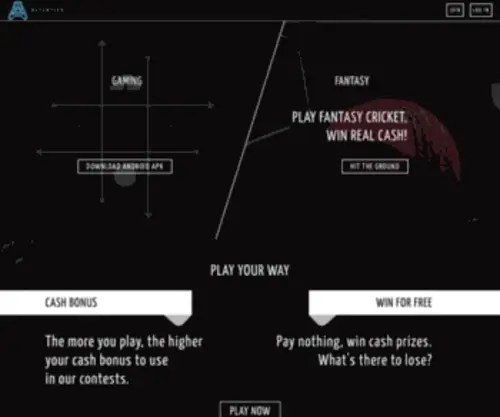 Altletics.com(Mobile games and fantasy cricket for cash) Screenshot