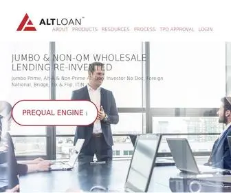 Altloan.com(Solve Mortgage) Screenshot