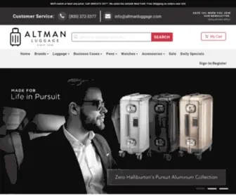 Altmanluggage.com(Altman Luggage in New York) Screenshot