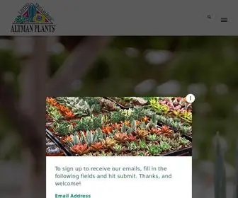 Altmanplants.com(Altman Plants) Screenshot