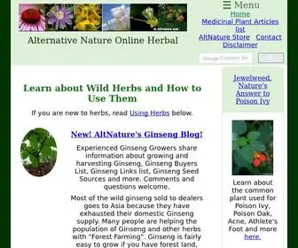 Altnature.com(AltNature Herbal Home) Screenshot