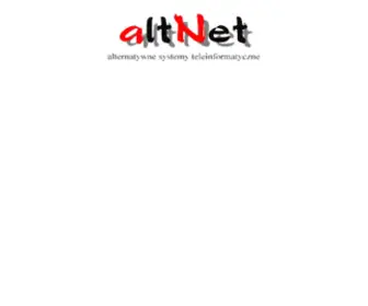 Altnet.com.pl(PHU "altNet") Screenshot