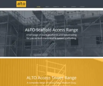 Altoaccess.com(Aluminium Access Equipment) Screenshot