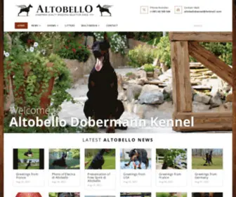 Altobellodobermann.com(Altobello Dobermann Kennel) Screenshot