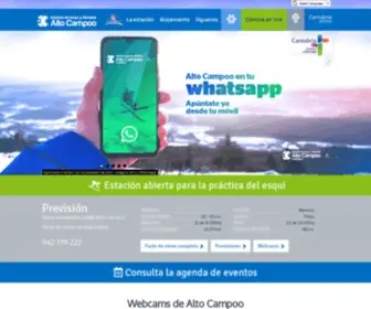 Altocampoo.com(Estación de Esquí de Alto Campoo) Screenshot