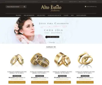 Altoestilojoalheiros.com.br(Alianças Noivado Casamento Compromisso Fabrica e Loja) Screenshot