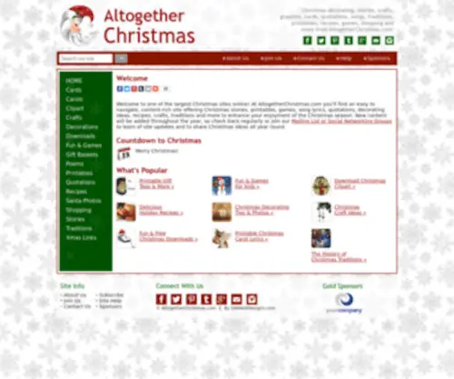 Altogetherchristmas.com(Altogether Christmas) Screenshot