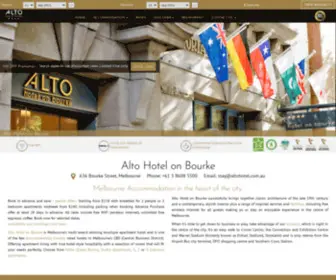 Altohotel.com.au(Melbourne Hotel Accommodation) Screenshot