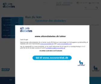 Altomdiabetes.dk(NOVO NORDISK) Screenshot