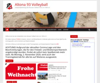 Altona93-Volleyball.de(Altona 93 Volleyball) Screenshot