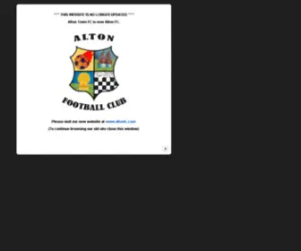 Altontownfc.com(Alton Town Football Club) Screenshot