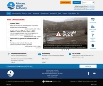 Altoonawater.com(Altoona Water Authority) Screenshot