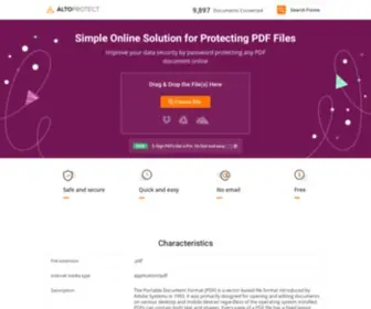 Altoprotectpdf.com(Protect PDF Online) Screenshot