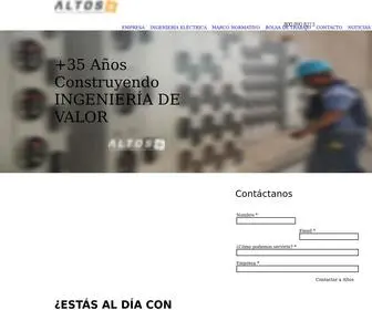 Altos.co(Altos Ingeniería Eléctrica) Screenshot