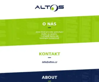 Altos.cz(ALTOS cloud services) Screenshot