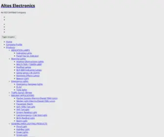 Altoselectronics.com(An ISO Certified Company) Screenshot