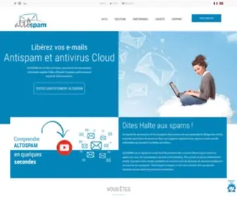 Altospam.com(Protégez vos messageries professionnelles des cyberattaques) Screenshot