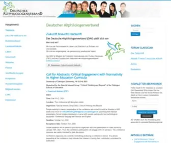 Altphilologenverband.de(Deutscher Altphilologenverband) Screenshot