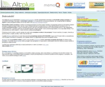 Altplus.si(Alt plus) Screenshot