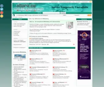 Altpro.eu(Willkommen bei Webkatalog) Screenshot