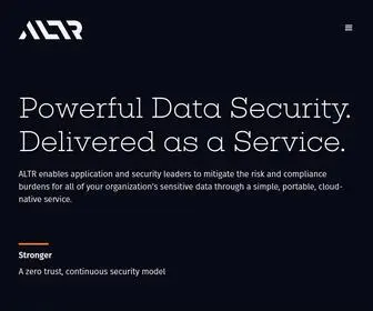 ALTR.com(Automated Data Access Governance and Security) Screenshot