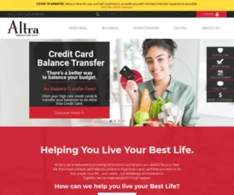 Altra.org(Altra Federal Credit Union) Screenshot