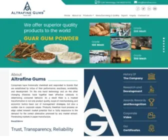 Altrafine.com(Welcome Altrafine Gums) Screenshot